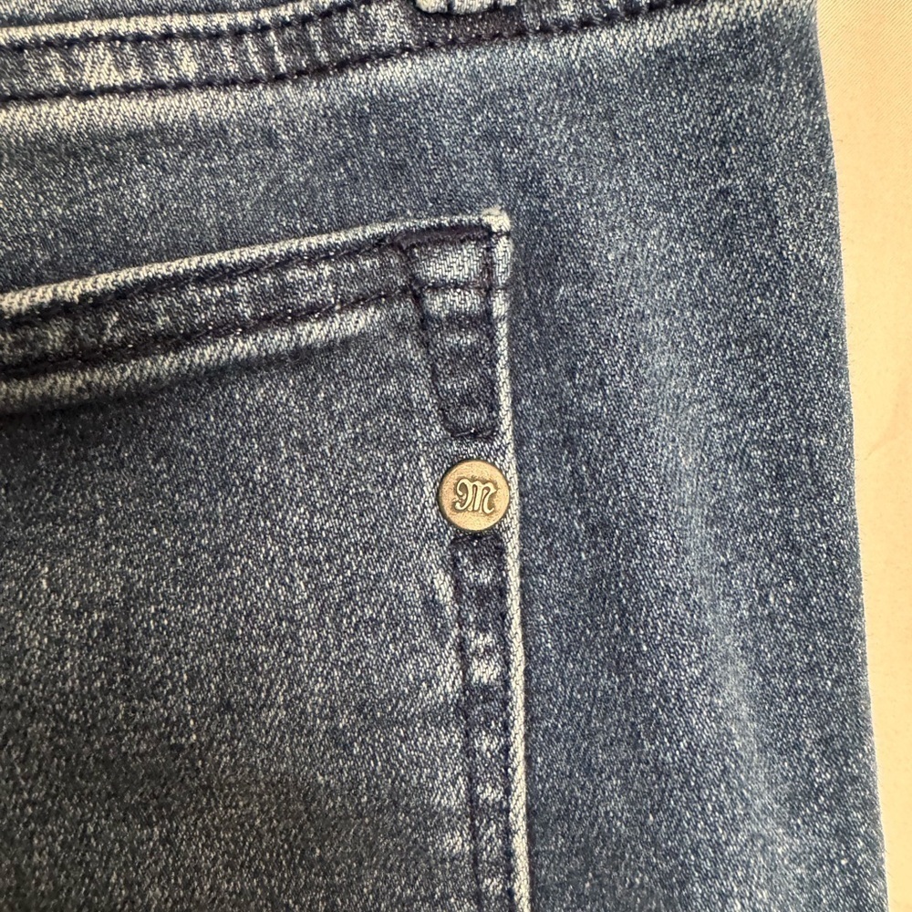 Miss Me Blue Crop Slim Boot Jeans Size 27 - Picture 2 of 4